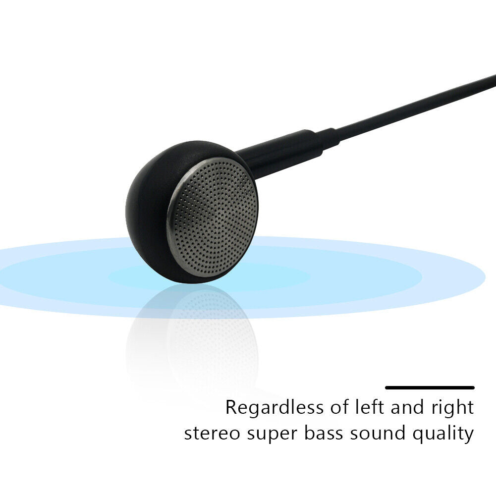 Single Side Wired in Ear Earbud 3.5mm Plug Walkie Talkie Mono Headphone Kit