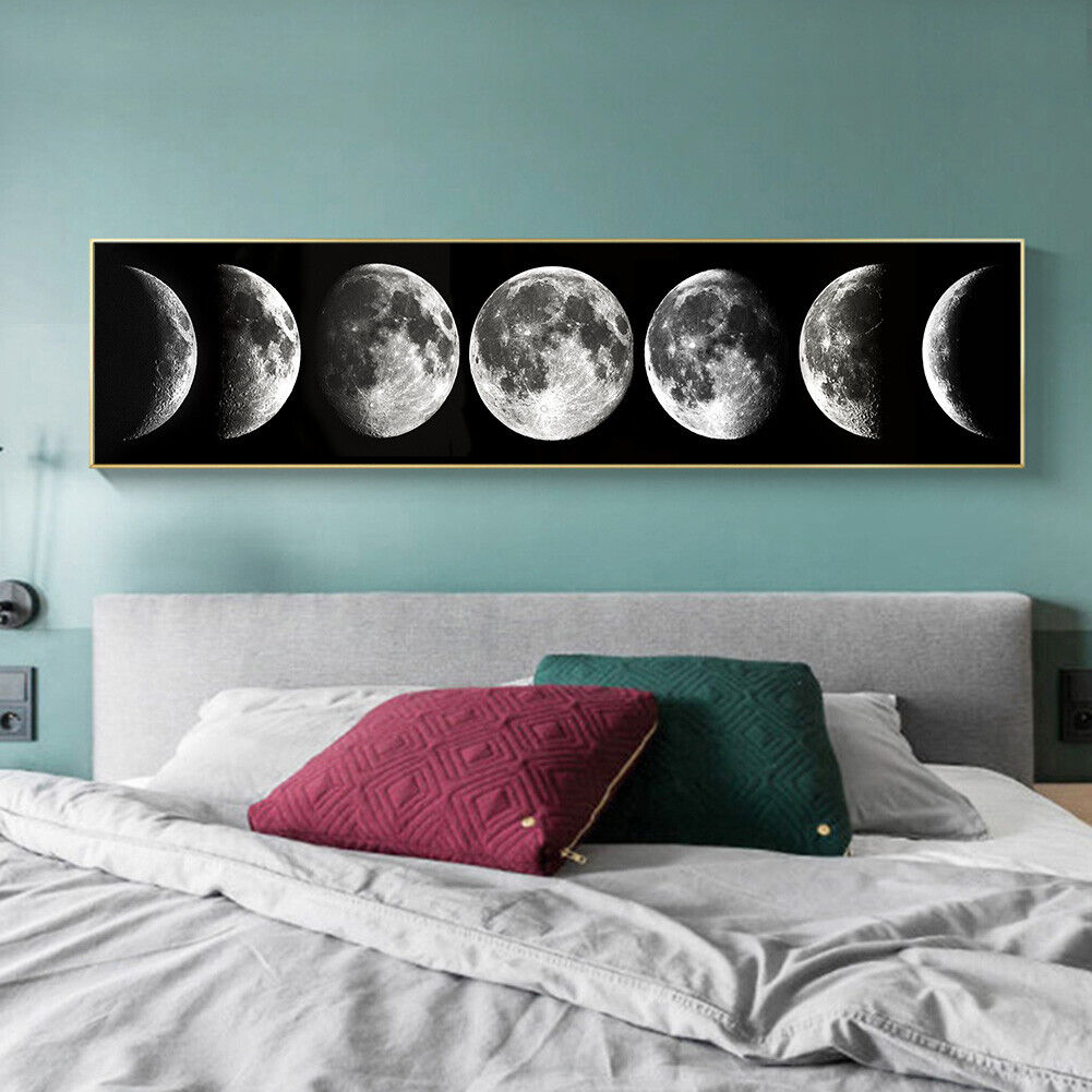 5D DIY Full Drill Moon Diamond Painting Rhinestone Craft Kit Wall Picture