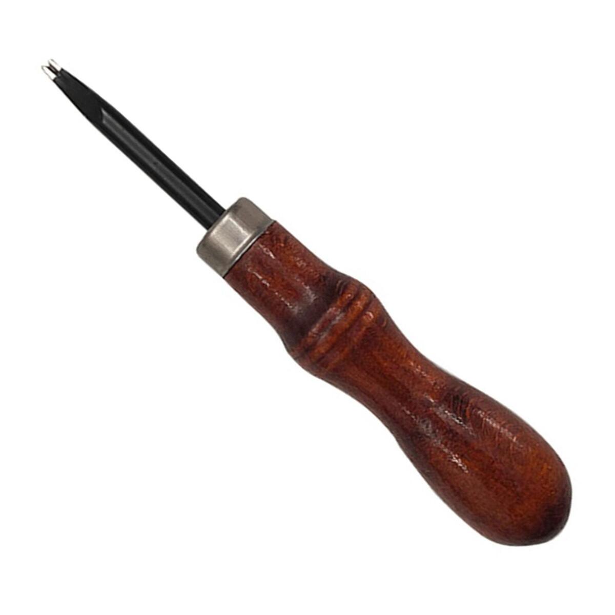Leather  Beveler Wooden Handle Craft Leather Cutting Trimming Tools