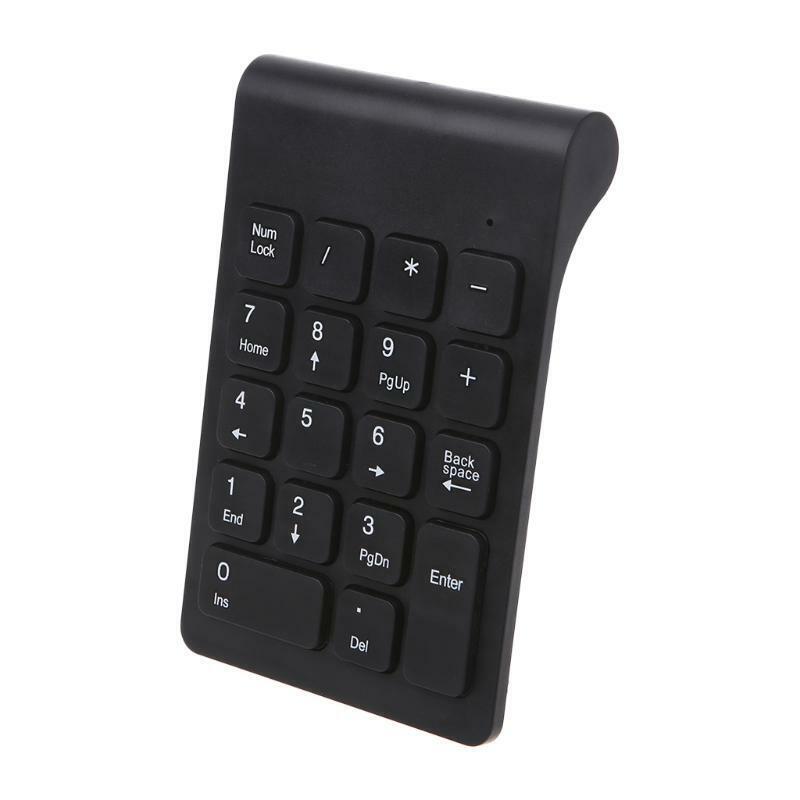 Portable 2.4G Wireless Digital Keyboard USB Number Pad 18 Keys Numeric Keypad