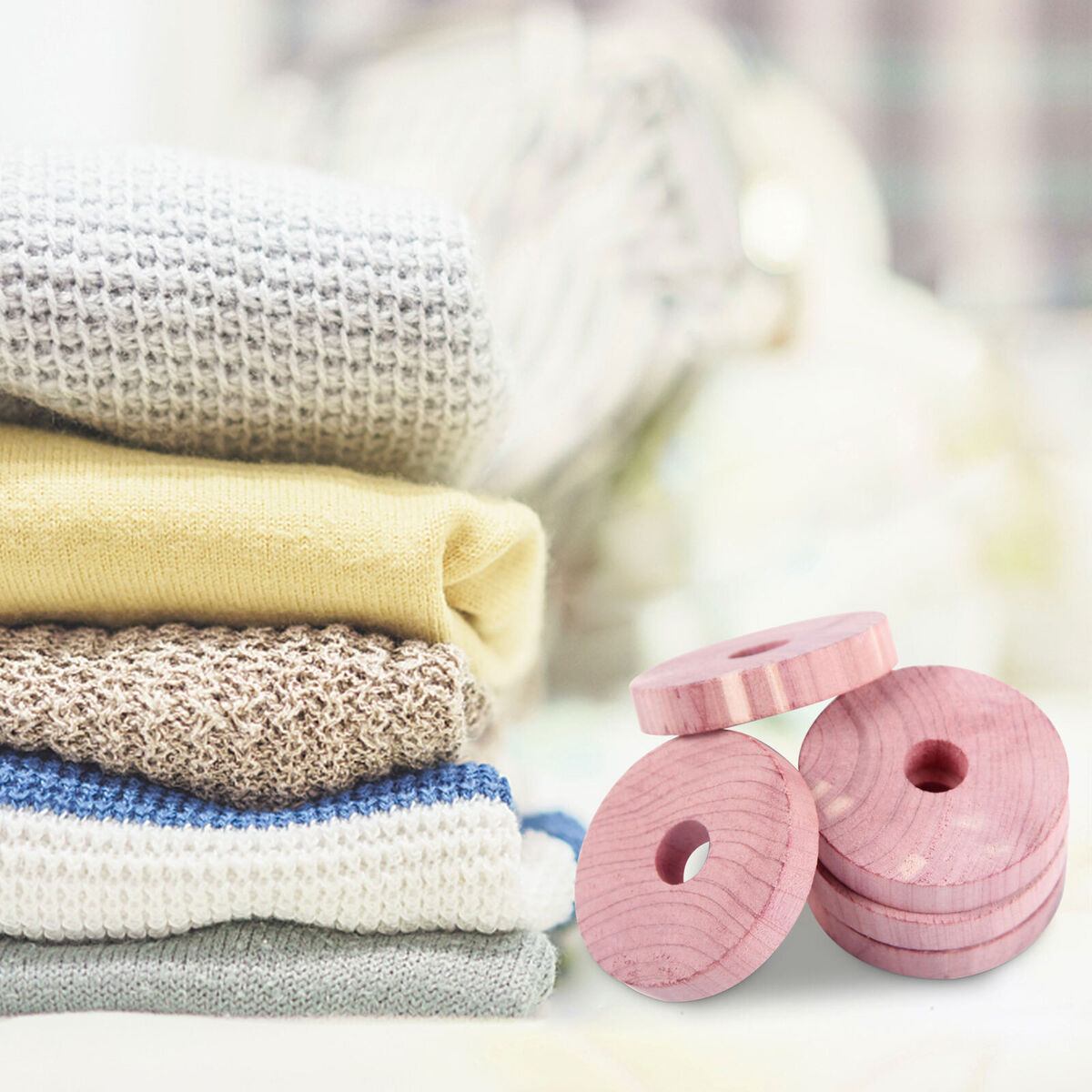 Cedar Blocks for Clothes Storage Cedar Rings Hangers for Closets & Drawers