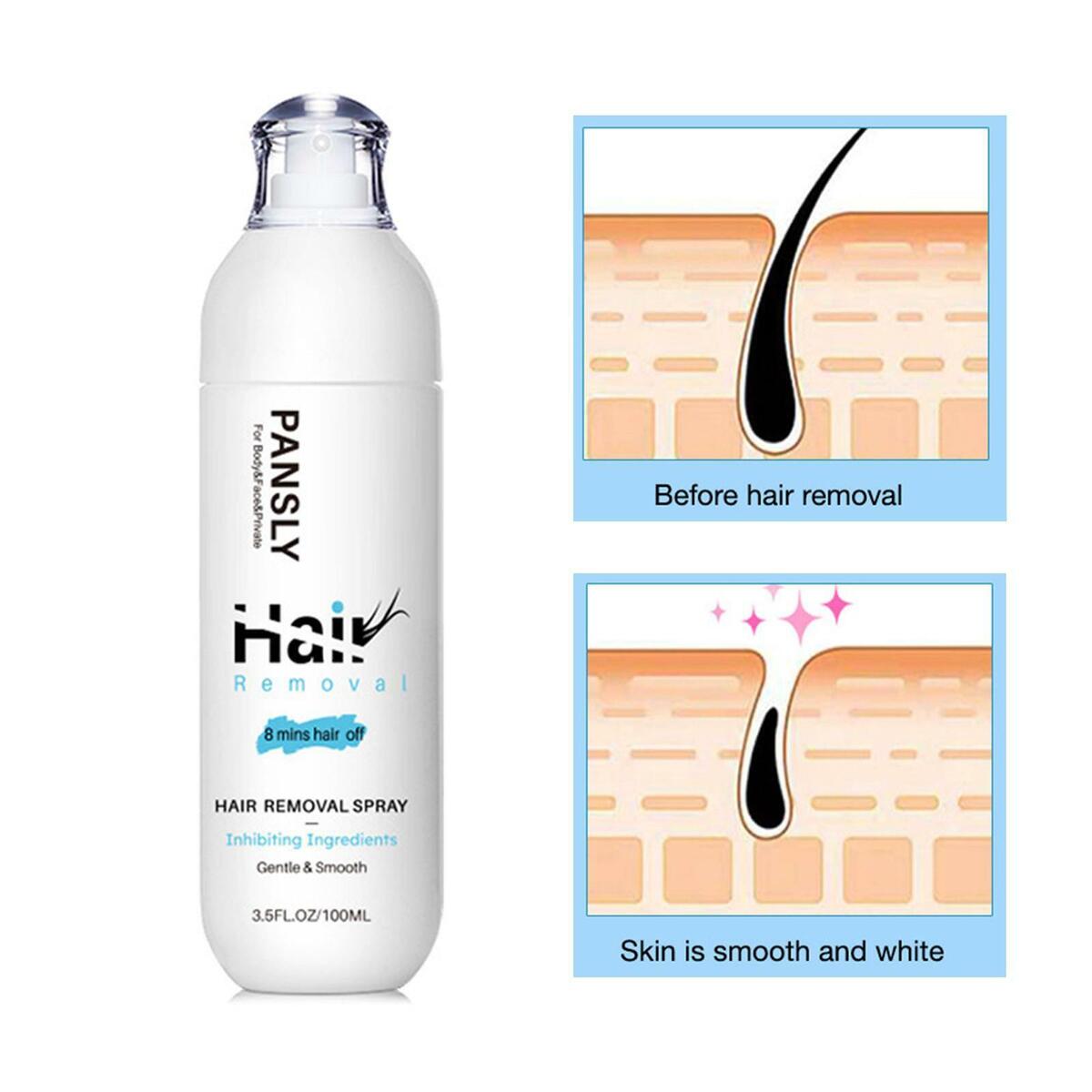 Removal Spray Silky  Inhibitor Depilatory  for Treatment 100ml