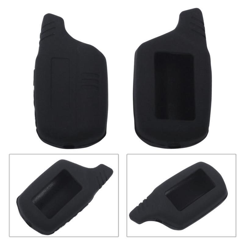 Car Alarm Remote Controller LCD Transmitter Keychain Silicone Cover for B9 B91