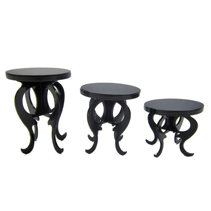 3 Pcs/set Acrylic Jewelry Display Stand Ring Earrings Ear Stud Bracelet Showing