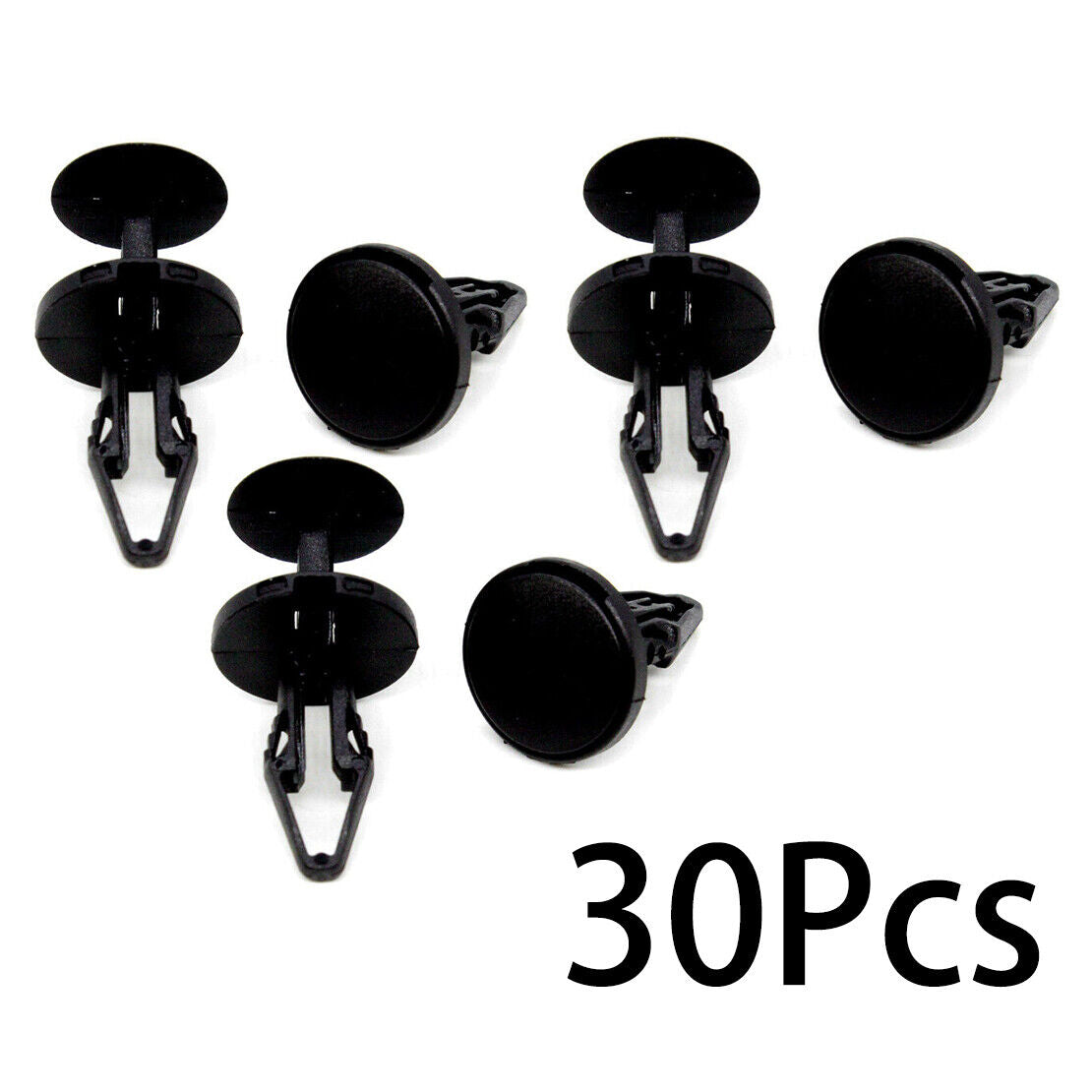 30pcs Grille Air Dam Retainer Clip Push-Type Rivet Fit for GM Ford Cadillac
