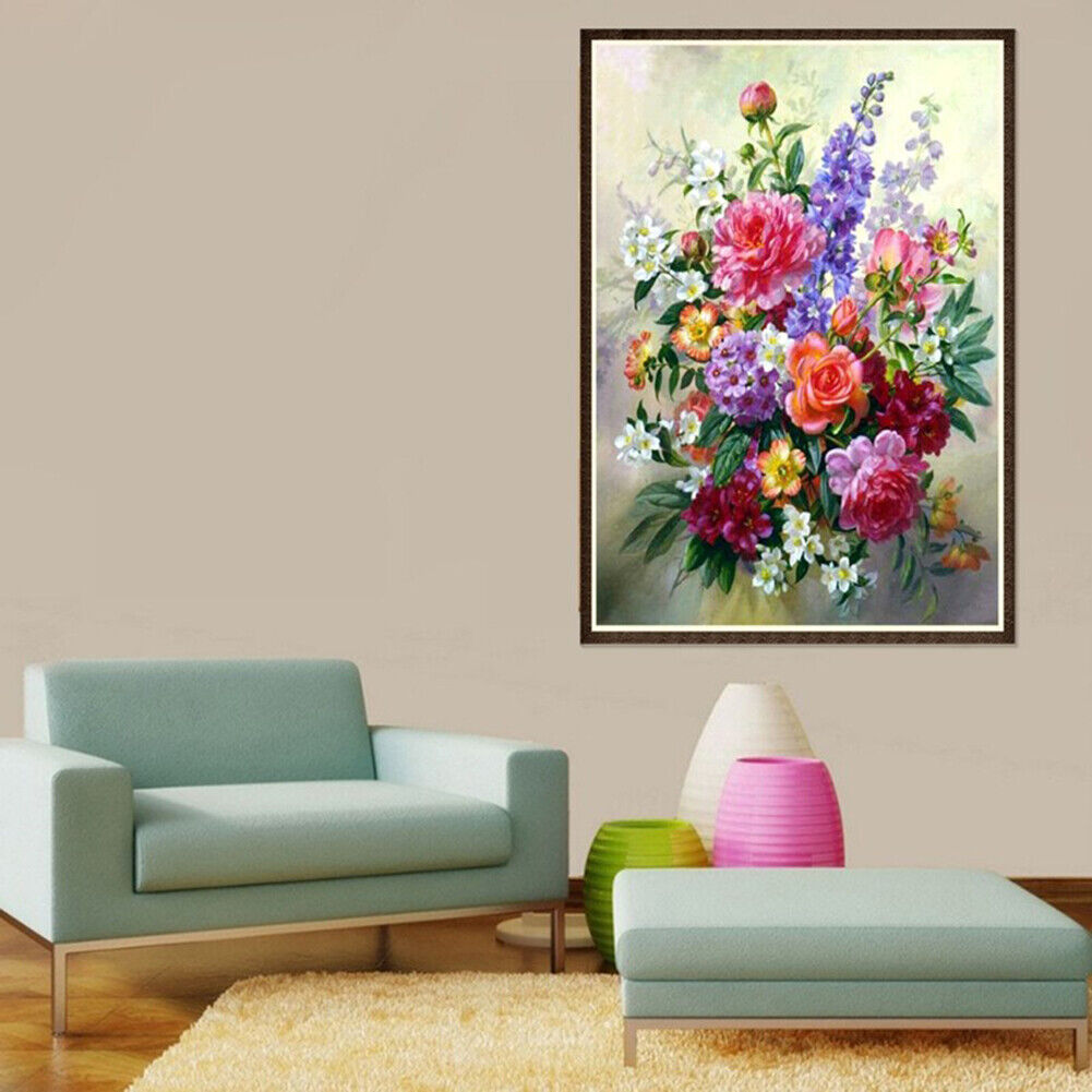 Flower Arrangement 5D Diamond Painting Embroidery DIY Cross Stitch Decor