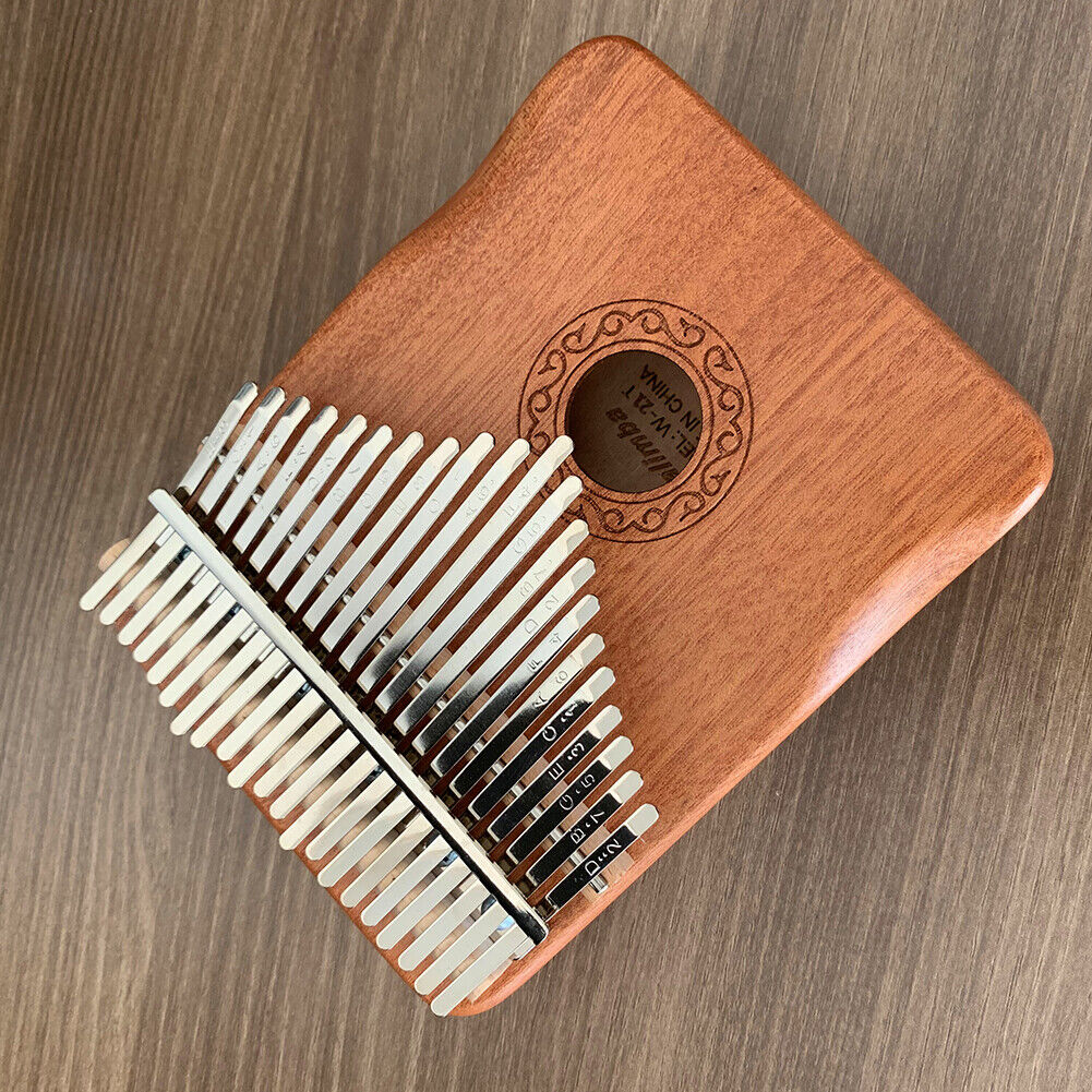 Mahogany 21 Key Kalimba Thumb Piano Mbira Musical Instrument for Beginners