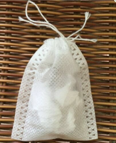 100Pcs Disposable Empty Tea Bags Filter Loose Paper Teabags Herb String Seal