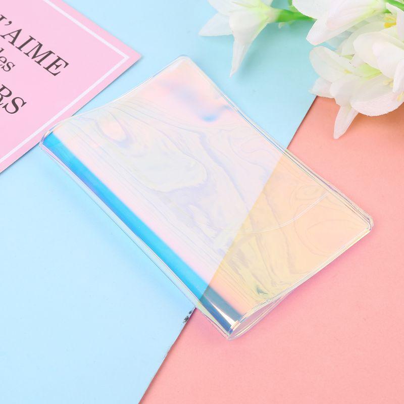 Travel Holographic Passport Holder ID Card Case Cover Credit Organizer Protector
