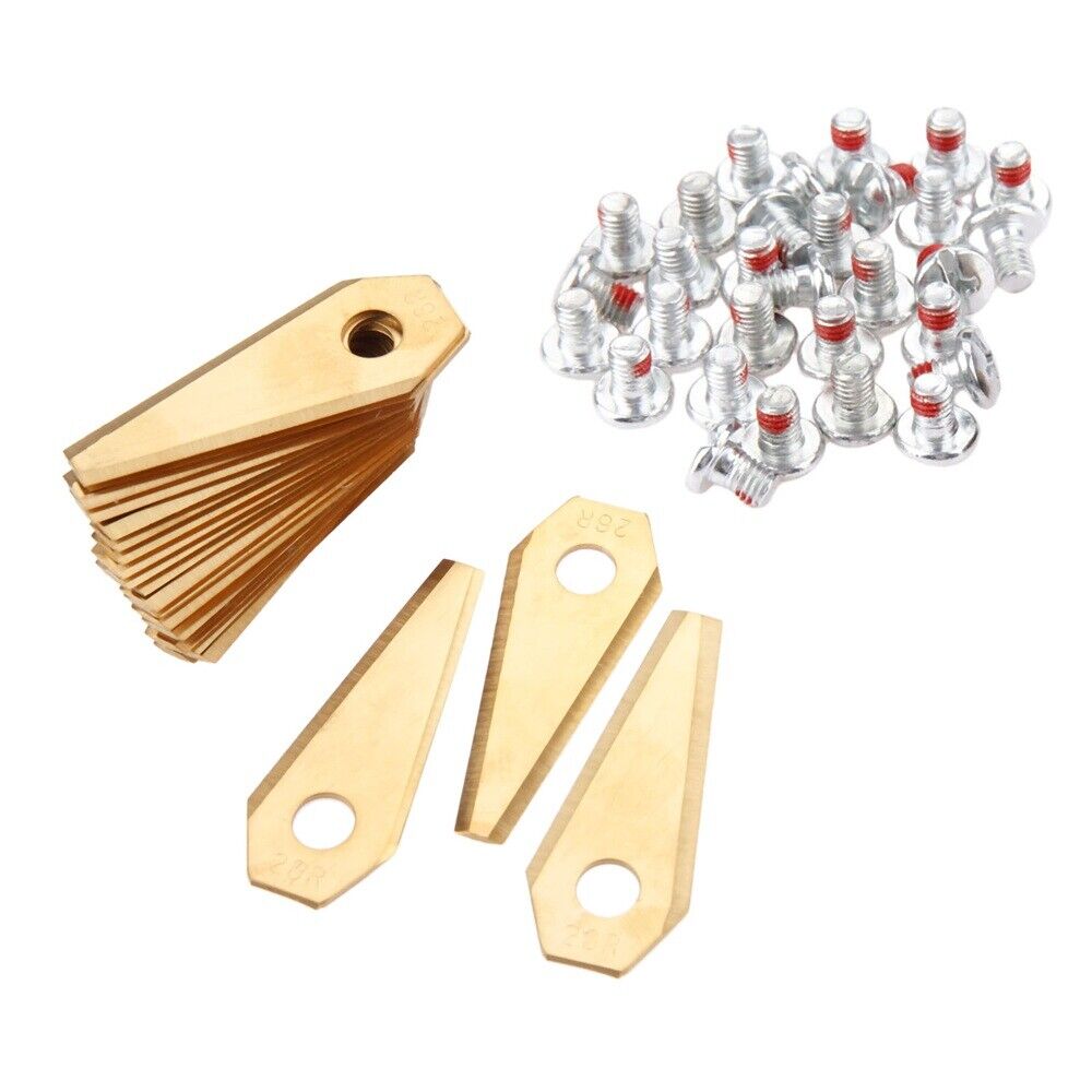Lawnmower Titanium Coated Cutting Blade For Robotic Bosch Indego Replacement 30X