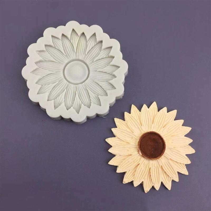 Silicone Candle Molds Soap Mold Sunflower Shape Baking Accessories Baking Gadget