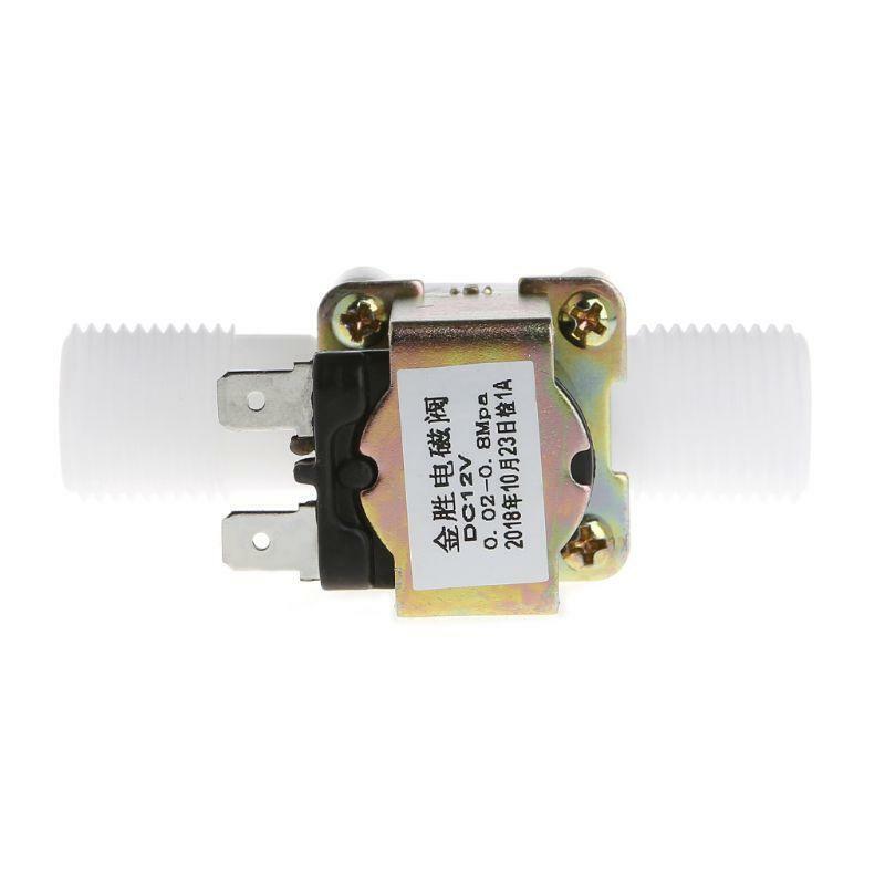 New 12V Electric Solenoid Valve Magnetic DC N/C Water Air Inlet Flow Switch 1/2"