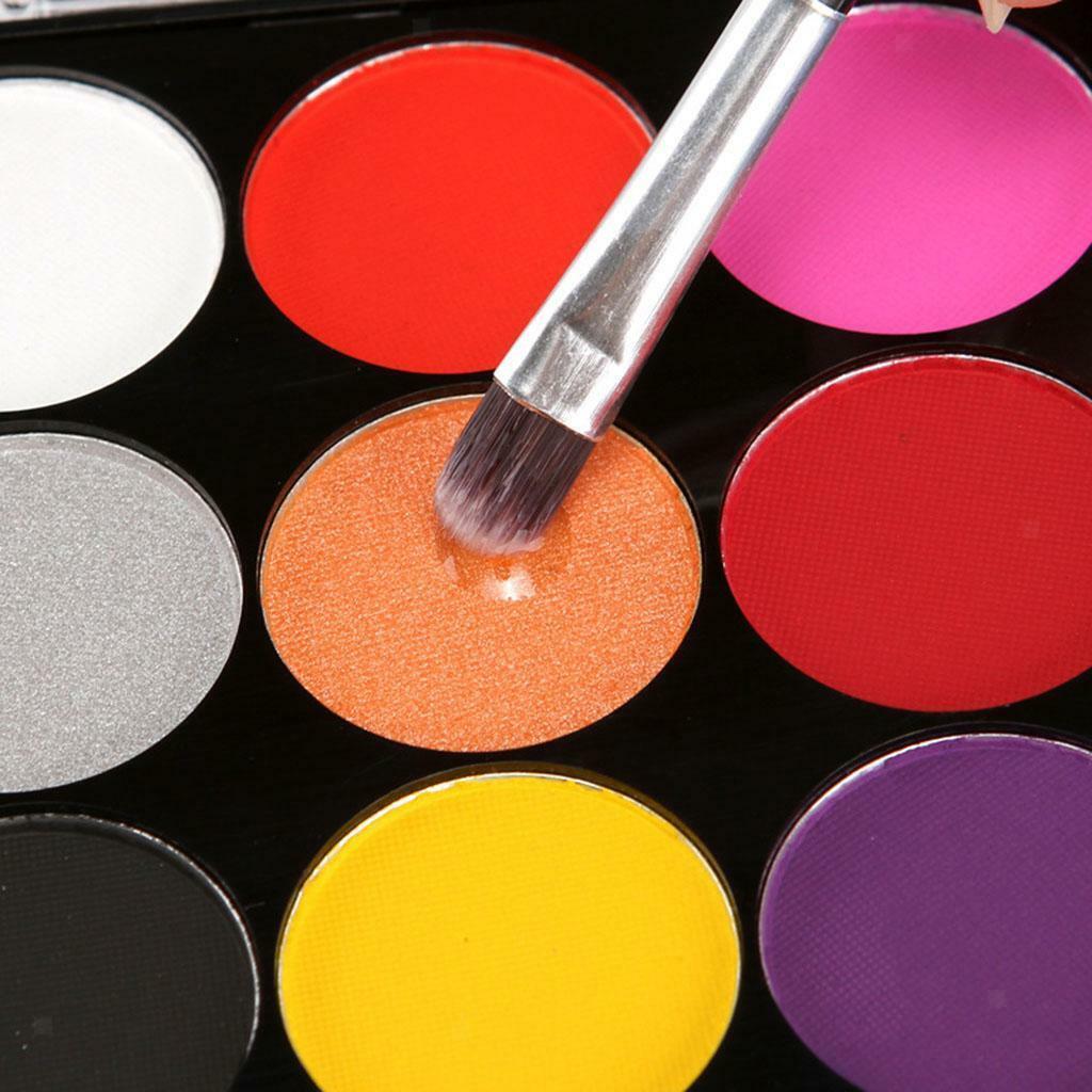 Face & Body Painting Pressed Powder Palettes Set 15 Colours Make Up Kit