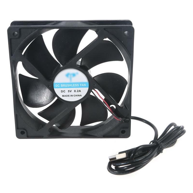 PC CPU Cooling Fan DC 5V USB Power 12cm Cooling Fans for Graphics Card Router PC