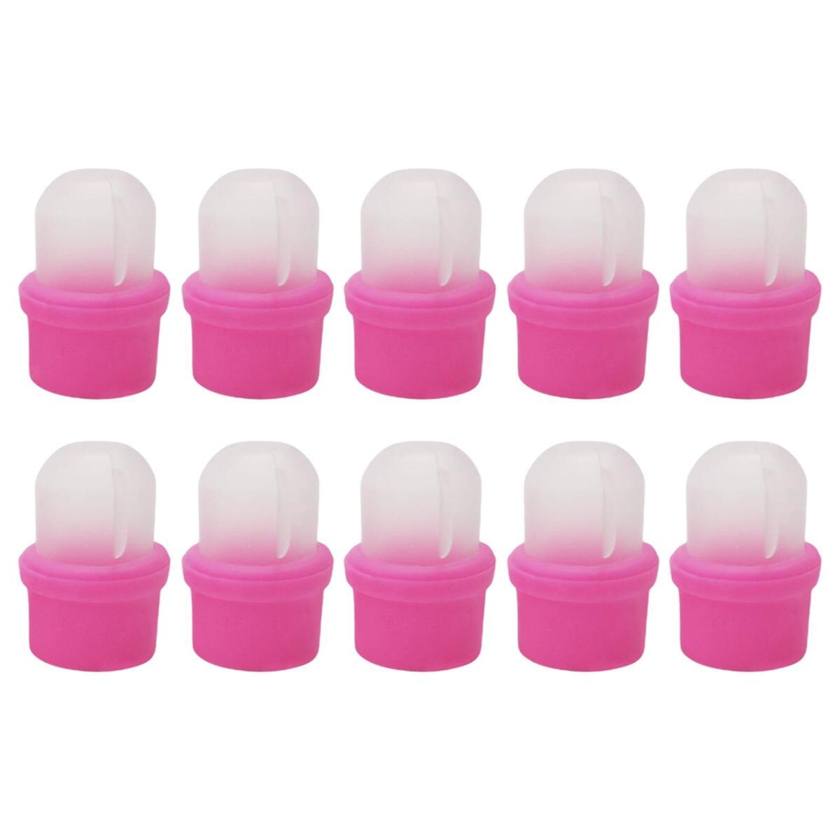 10 Pcs Plastic Nail Polish Remover Clips Soak Off Caps