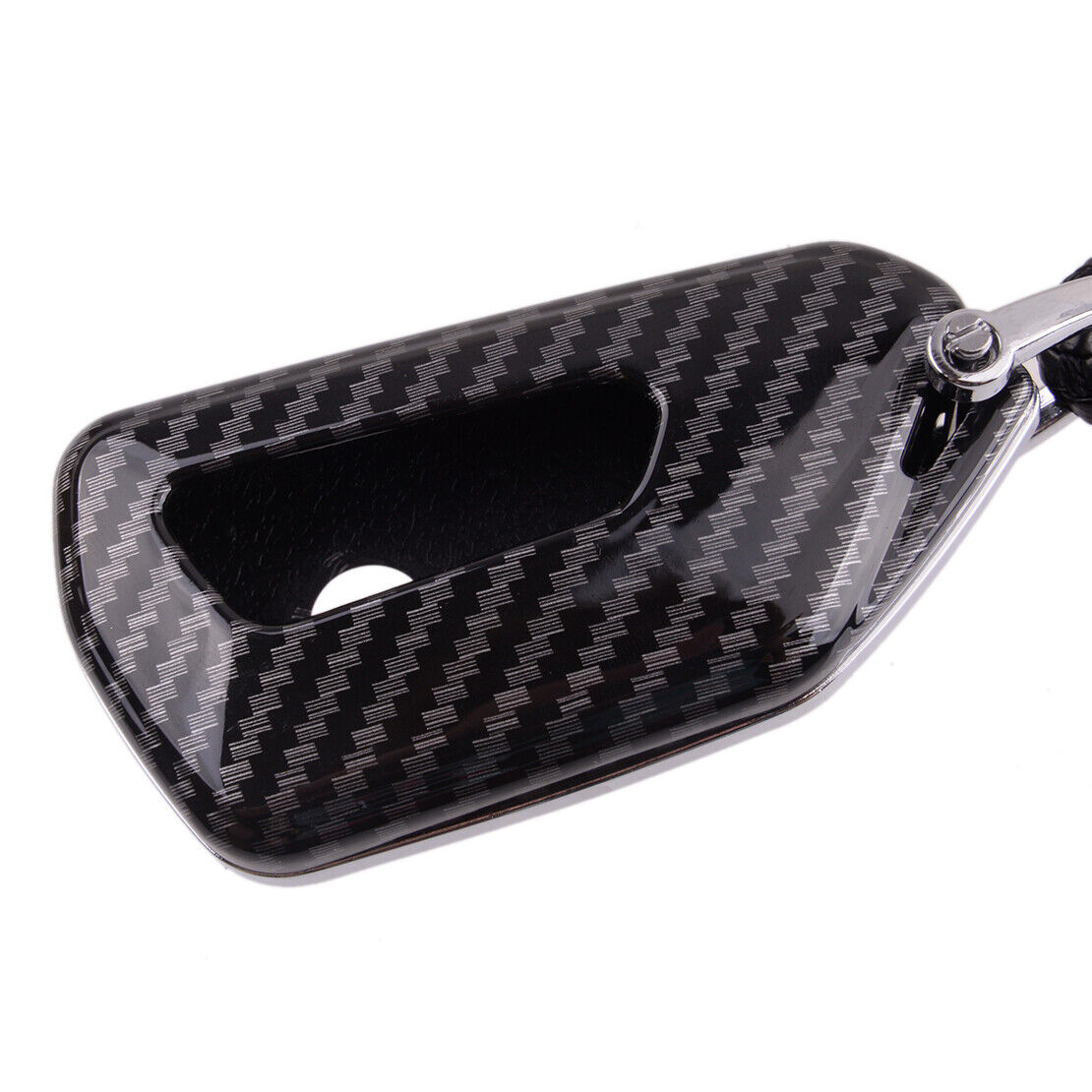 Carbon Fiber Style Key Fob Cover Case Keychain Fit for VW Golf GTI MK8 ID.4