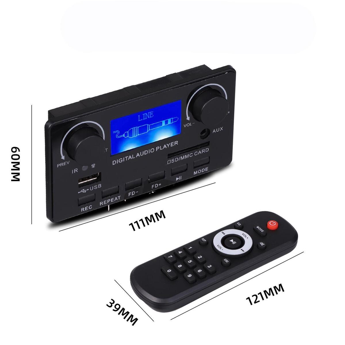 MP3 Player Decoding Board Module Auto MP3 WMA WAV AP blueteeth Decoding