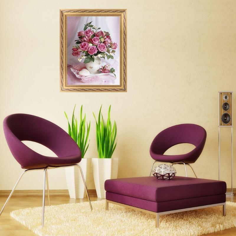 5D DIY Flower Diamond Embroidery Painting Cross Stitch Craft Home Decoration