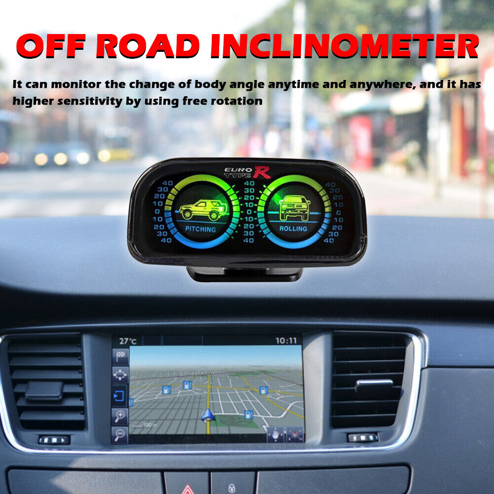 Inclinometer Clinometer with Backlight for Off Road 4x4 Vehicle Universal