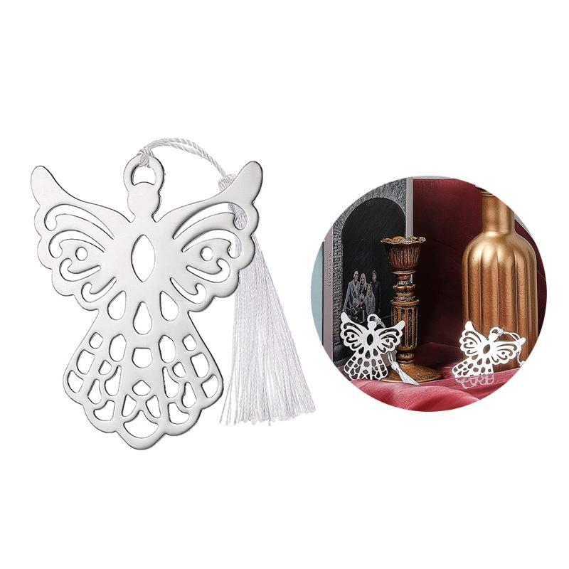 10Pcs Angel Metal Bookmarks Set Stainless Steel Book Page Marker Gifts Supplies