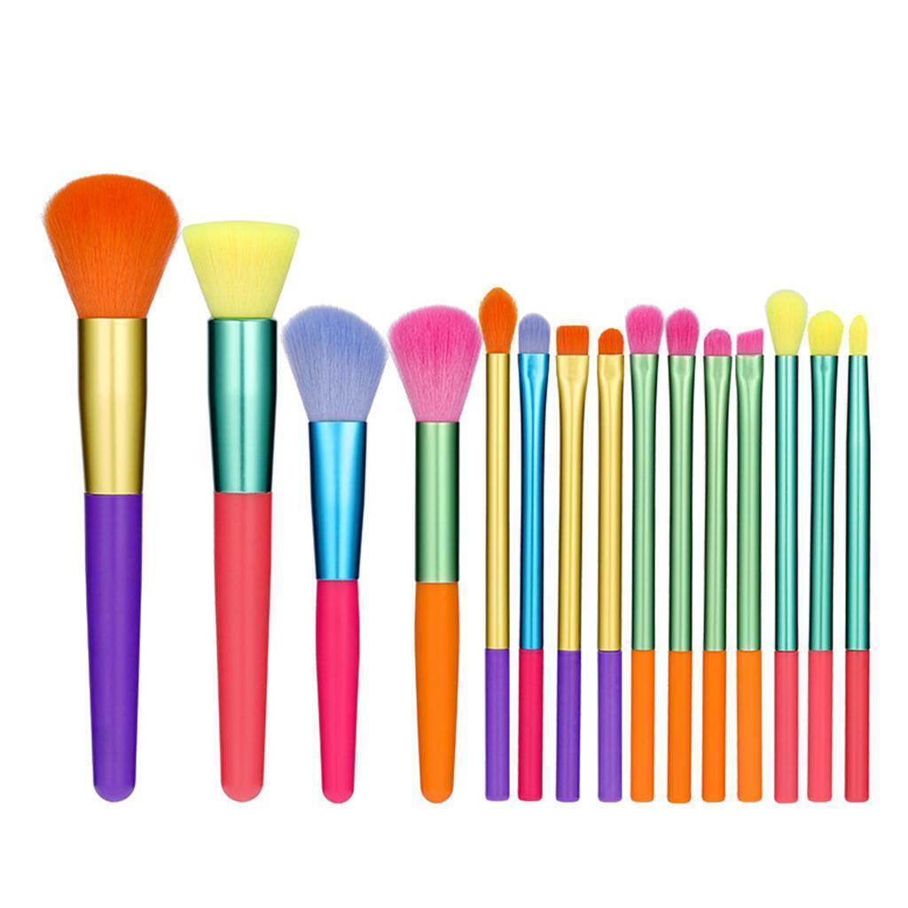 15Pcs Travel up Brushes Set,  Function with Case  up Tools