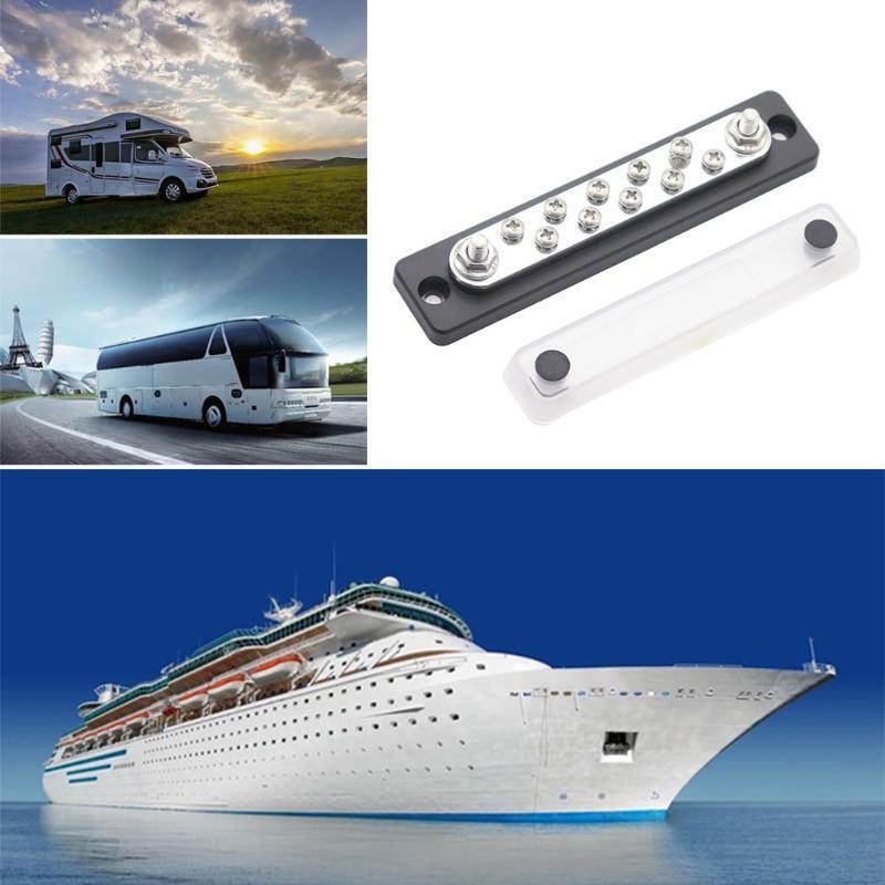 10 Studs Bus Bar Electric Terminal Junction Block 150Amp Yacht Accessories