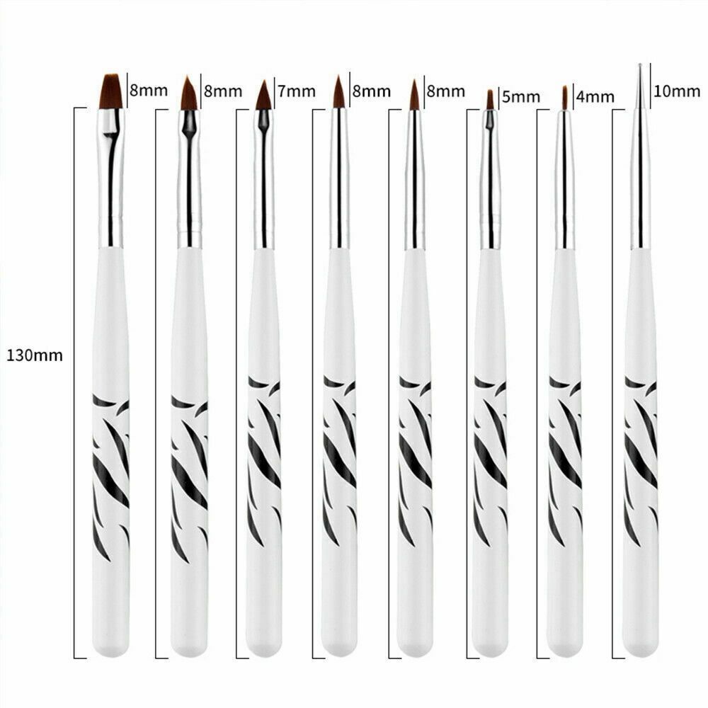 Art Brush Set Detailing UV Gel Carving Dotting Nail Liner Painting Pen Drawing