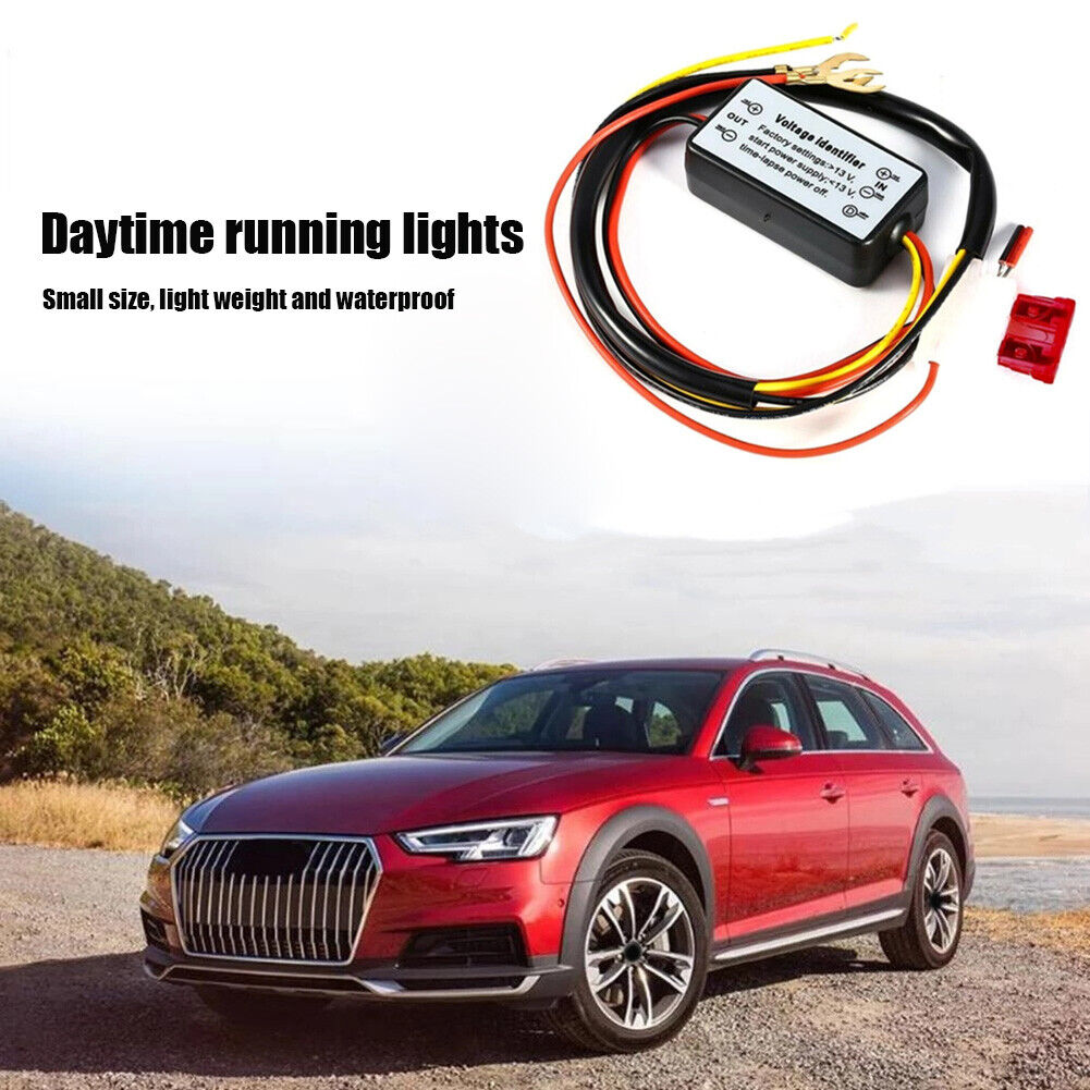 Car LED DRL Relay Harness Automatic On/Off Control Module Dimmer 12-18V DC