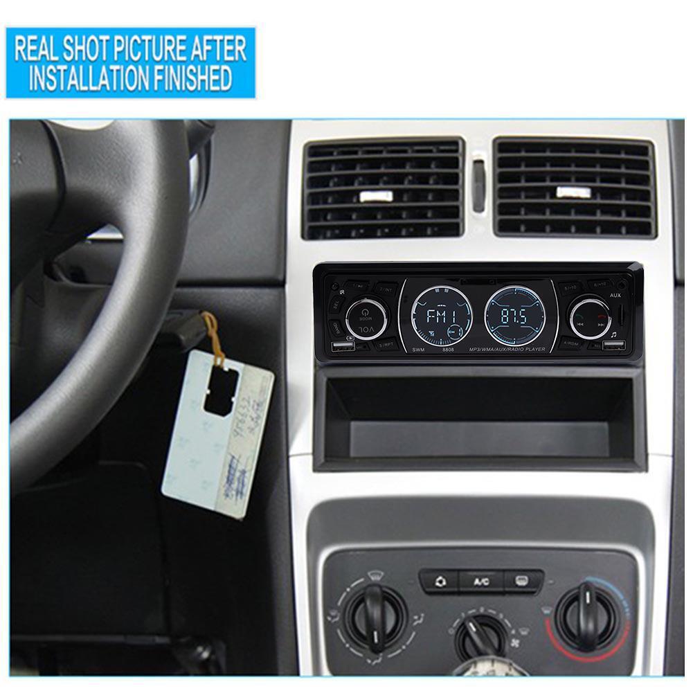 12V Stereo Bluetooth-compatible Car Audio MP3 Player USB FM Radio U Disk Me