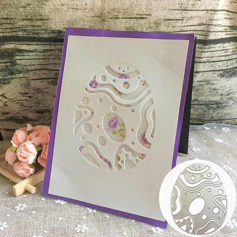 Easter Egg Metal Cutting Dies Stencil Scrapbooking DIY Album Stamp Paper Emboss