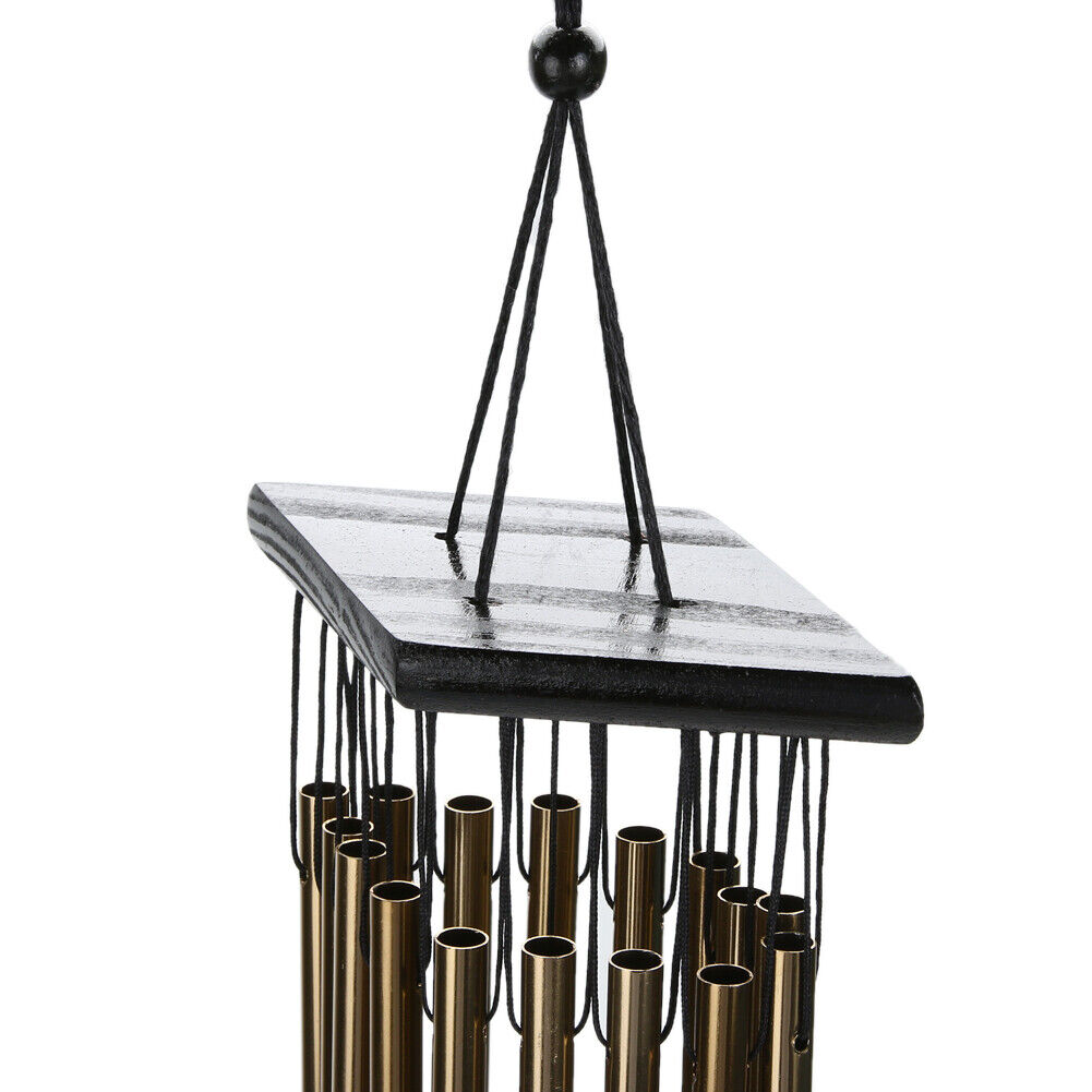 Outdoor Living Wind Chimes Yard Garden Tubes Bells Copper 16 Tubes