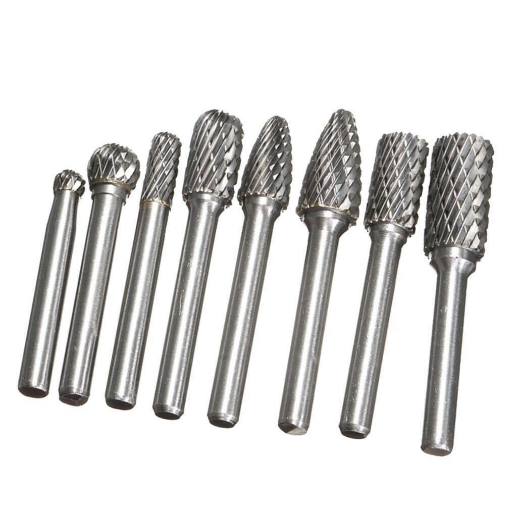 8-piece set double slot rotary boring tool Drill Carving Bit Set