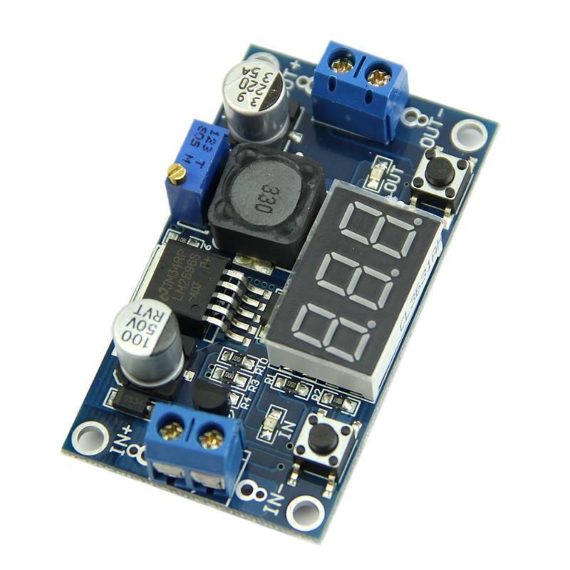 DC 4.0~40 to 1.3-37V LED Voltmeter Step-down Power Converter Module LM2596