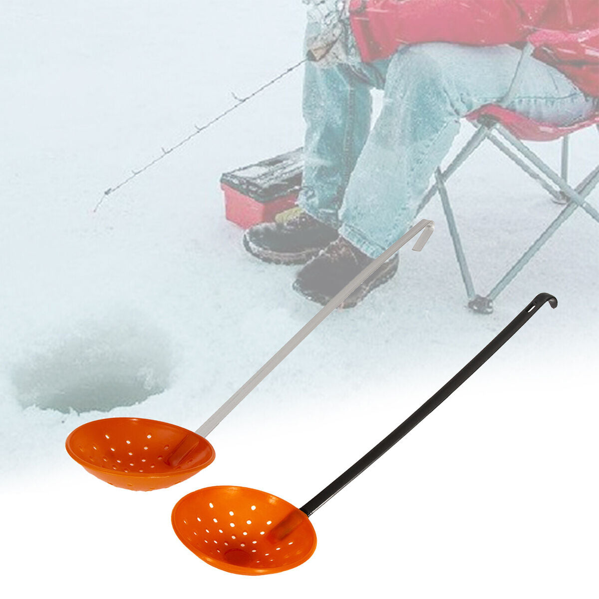 2PCS  Fishing Scoops Long Handle Accessories Aluminum Durable
