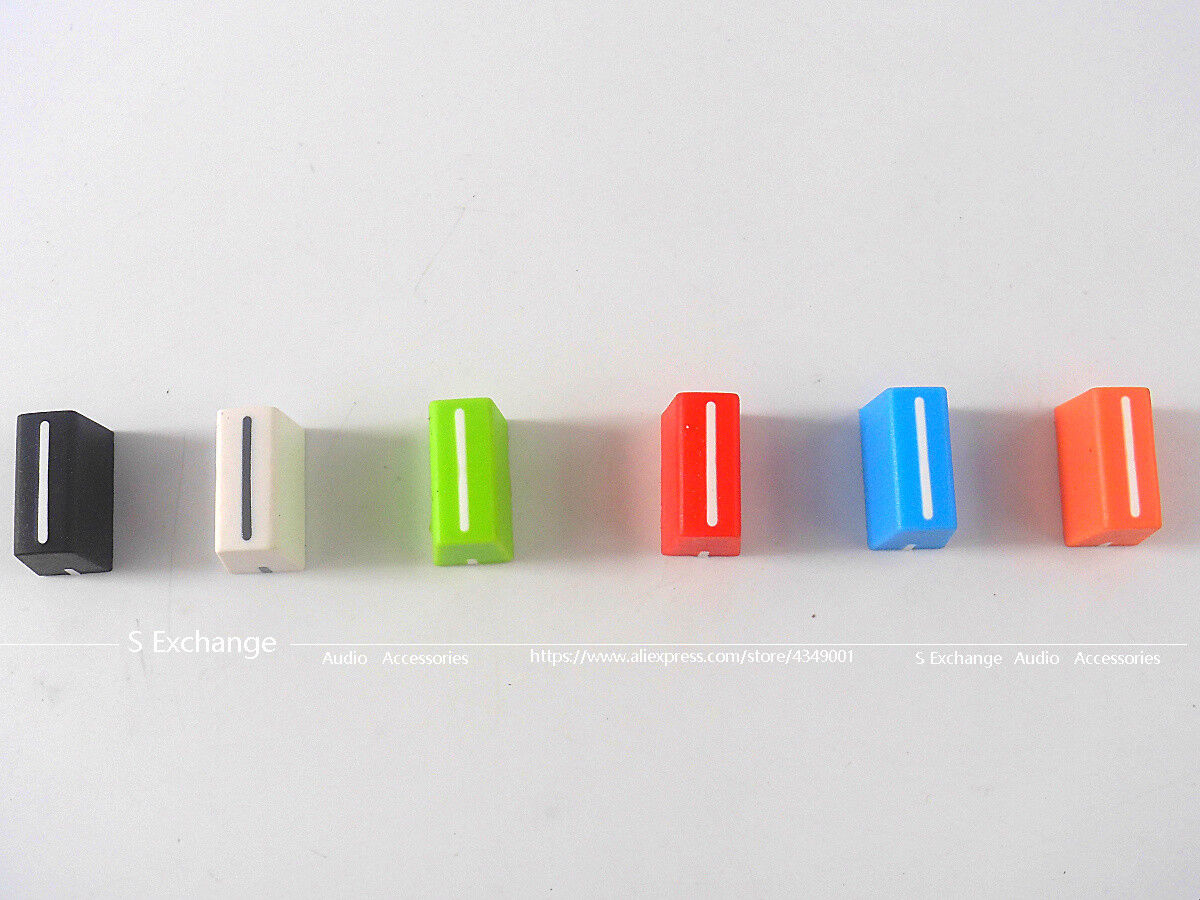 6 pcs Fader Cap Straight Slide Potentiometer Cap For RANE TTM-54 56 57 61 68