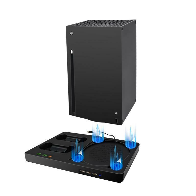 Magnetic 2 in 1 Cooling Base Charging Stand Fan Heat Sink Base For Xbox Series X