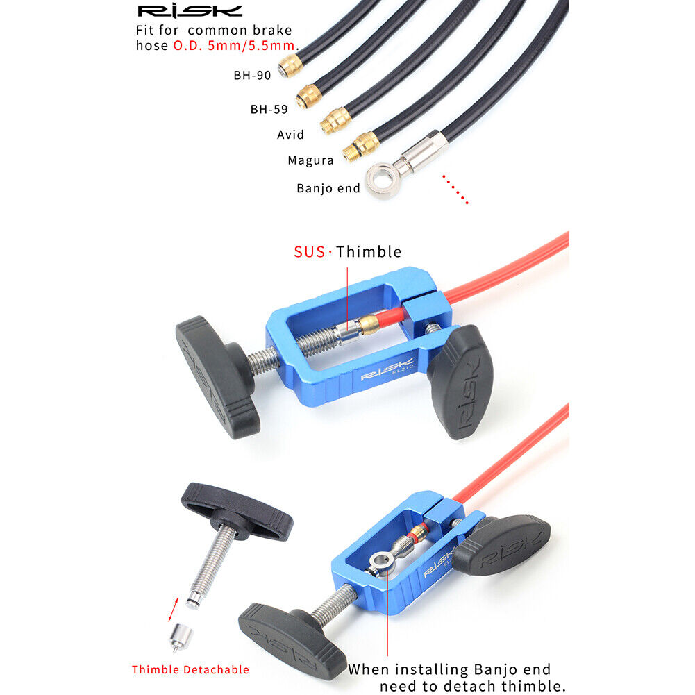 RISK Bicycle Hydraulic Disc Brake Oil Needle Install Driver Hose Cutter