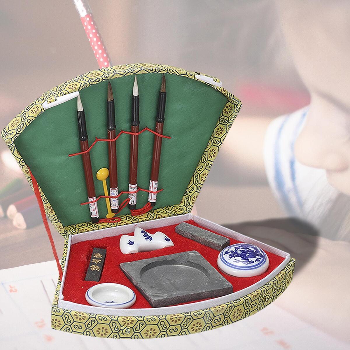 Oriental Chinese Calligraphy Brushes Set Drawing Ink Stick for Chinese Gifts