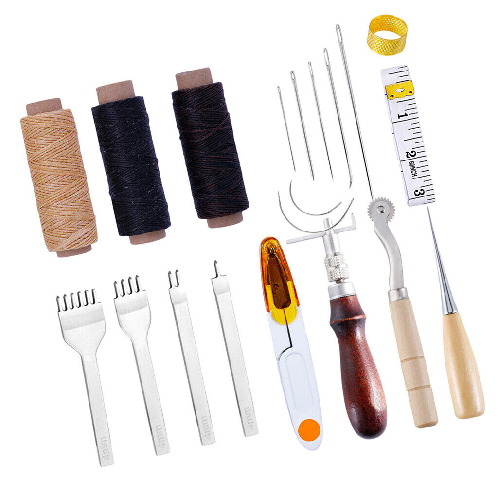 Leather Sewing Tool 20 Pcs  Working  Stitching Kit for Beginner