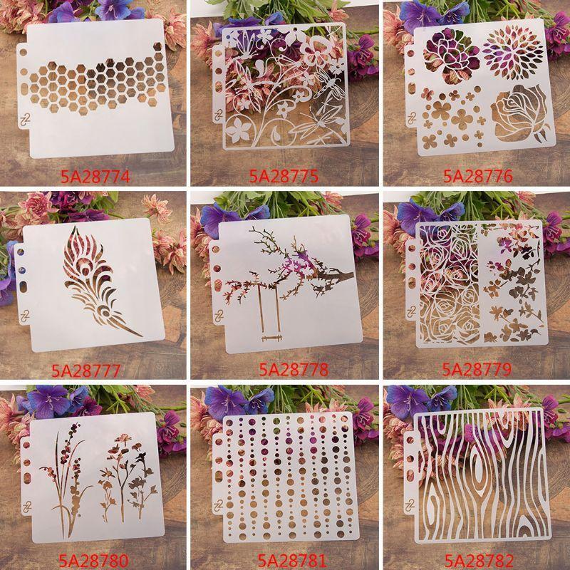 Heart Painting Stencil Template Scrapbooking Embossing Stamping Album Crafts