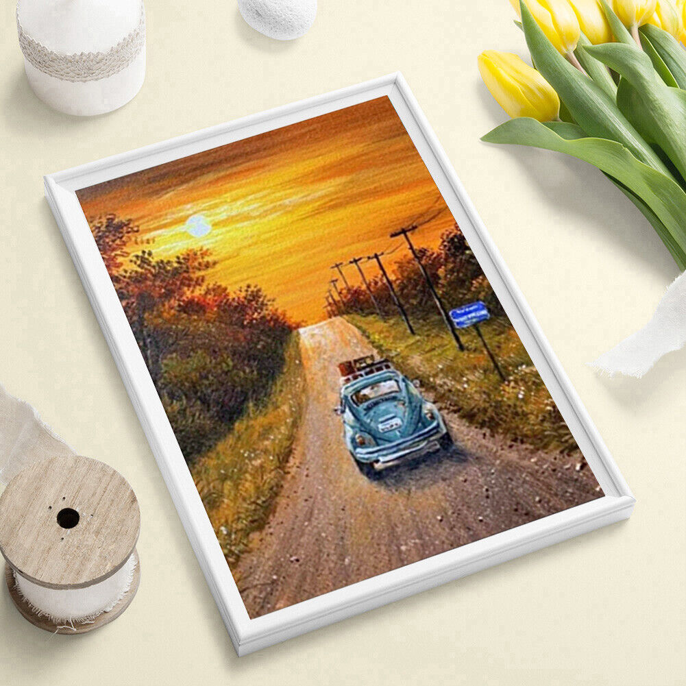 Driving Car 5D Diamond Painting Full Round Drill DIY Embroidery Set Decor