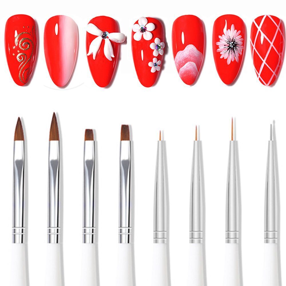 Extension Pen Carving Gel Brush Nail Art Brushes Drawing Pen Manicure Gel Brush