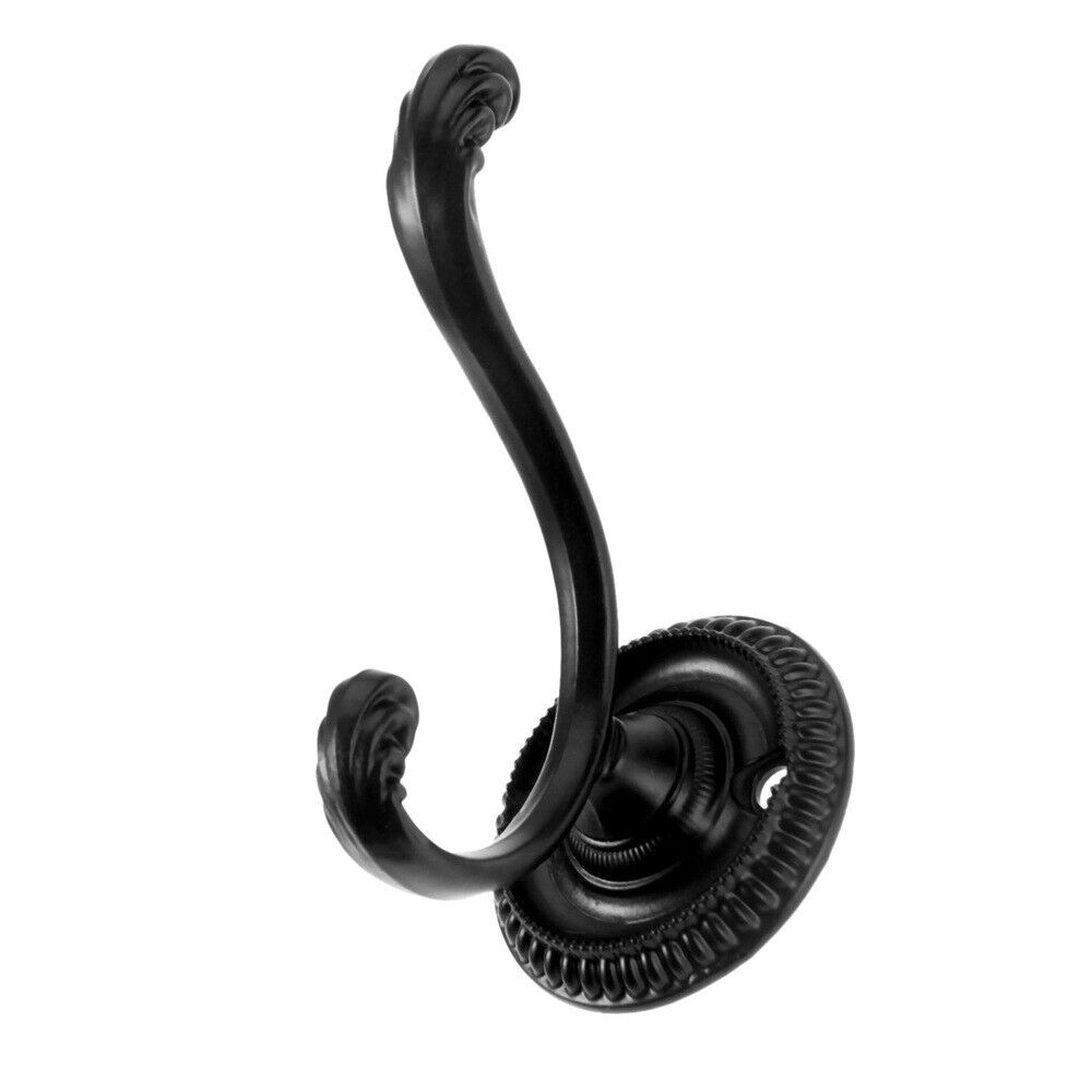 Black Hat Coat Clothes Towel Wall Door Hooks Hangers Organizer Bathroom Holder