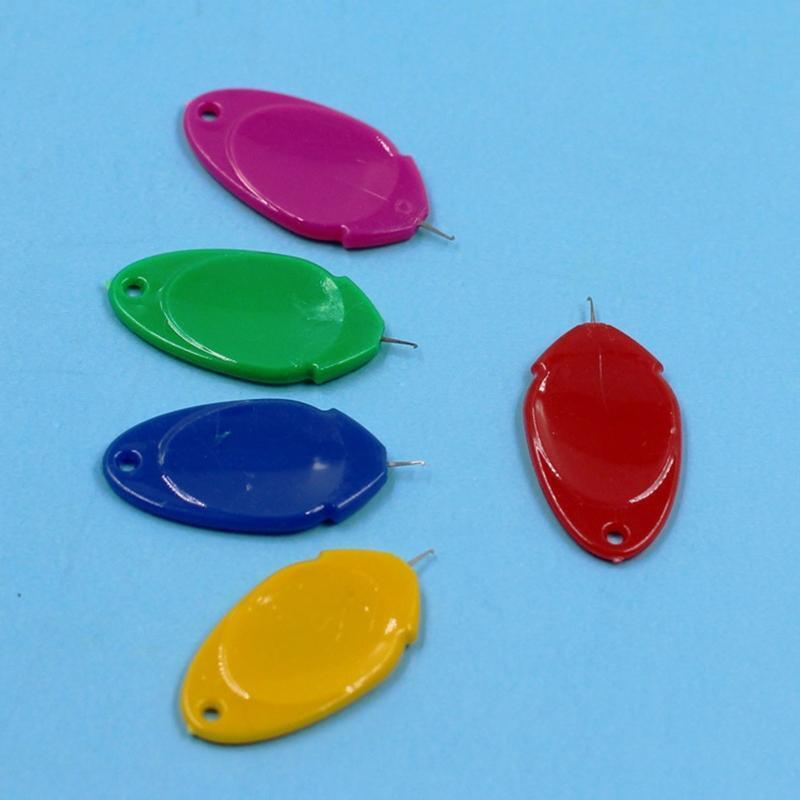 Plastic Needle Threader for Hand Sewing, Wire Loop DIY Needle Threader