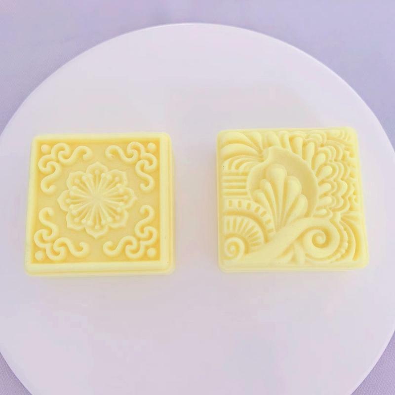 50g Square Mooncake Stamps Mooncake Cutters for Mid-Autumn Festival DIY Baking