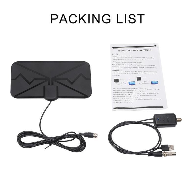 Indoor Amplifier Signal Booster DVB-T2 HDTV Antenna Digital Antenna Channel