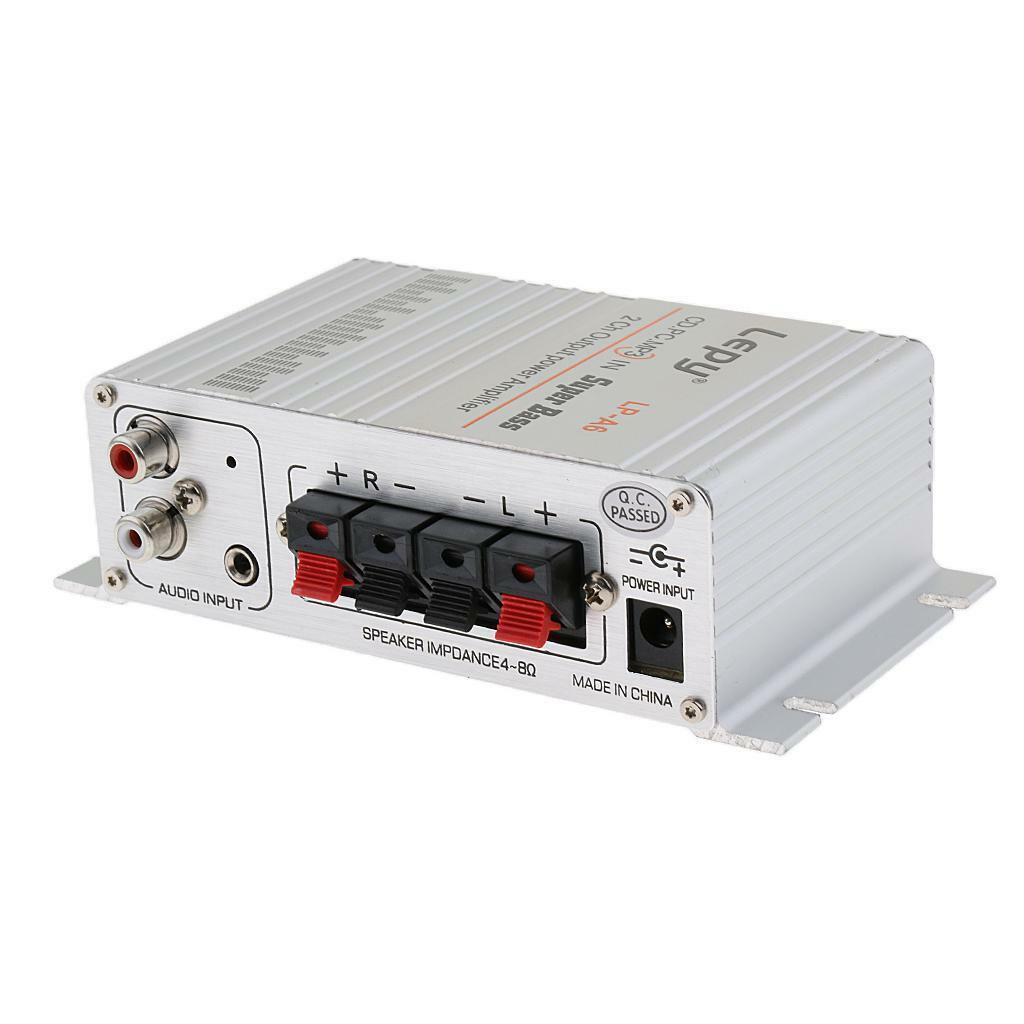 2 Channel Stereo  Speaker Amplifier DC 12V -Fi  Stereo