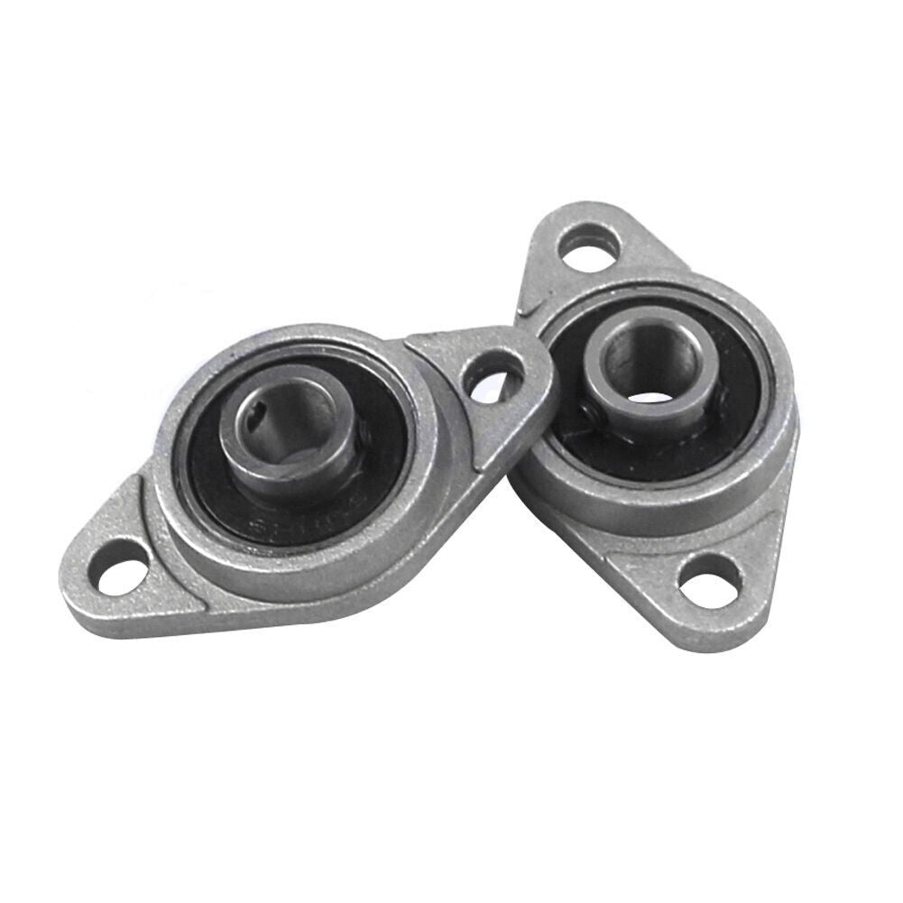 2Pcs KFL08 8mm Bore Diameter Pillow Block Bearing Flange Rhombic Bearings