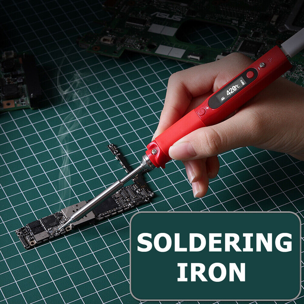 Adjustable Temperature Mini Soldering Iron 60W LED Display Electric Solder