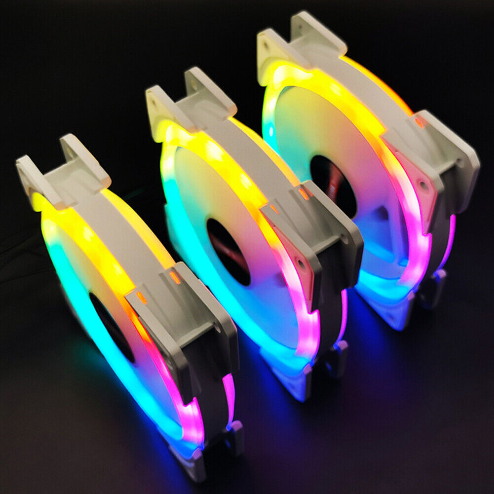 COOLMOON 12cm Cooling Fan 4Pin PWM 5V 3Pin ARGB PC Case CPU Computer Cooler